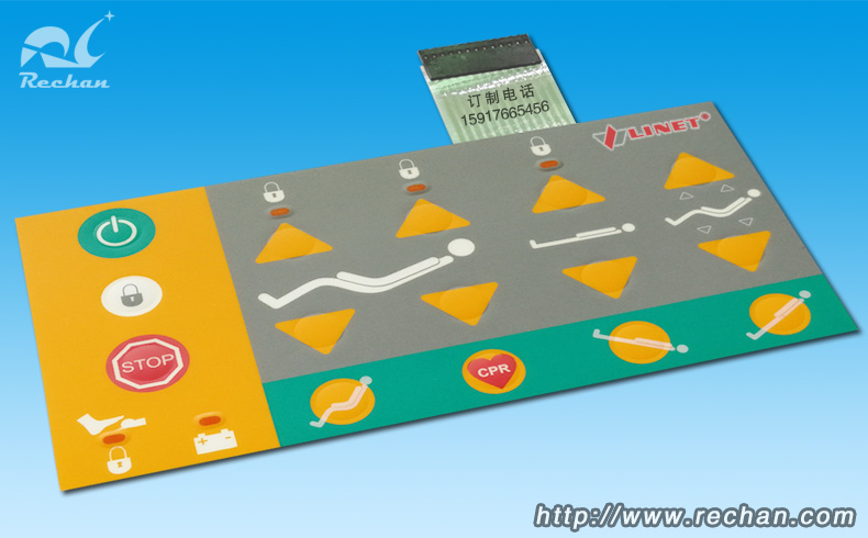 锐诚双色LED指示灯薄膜开关
